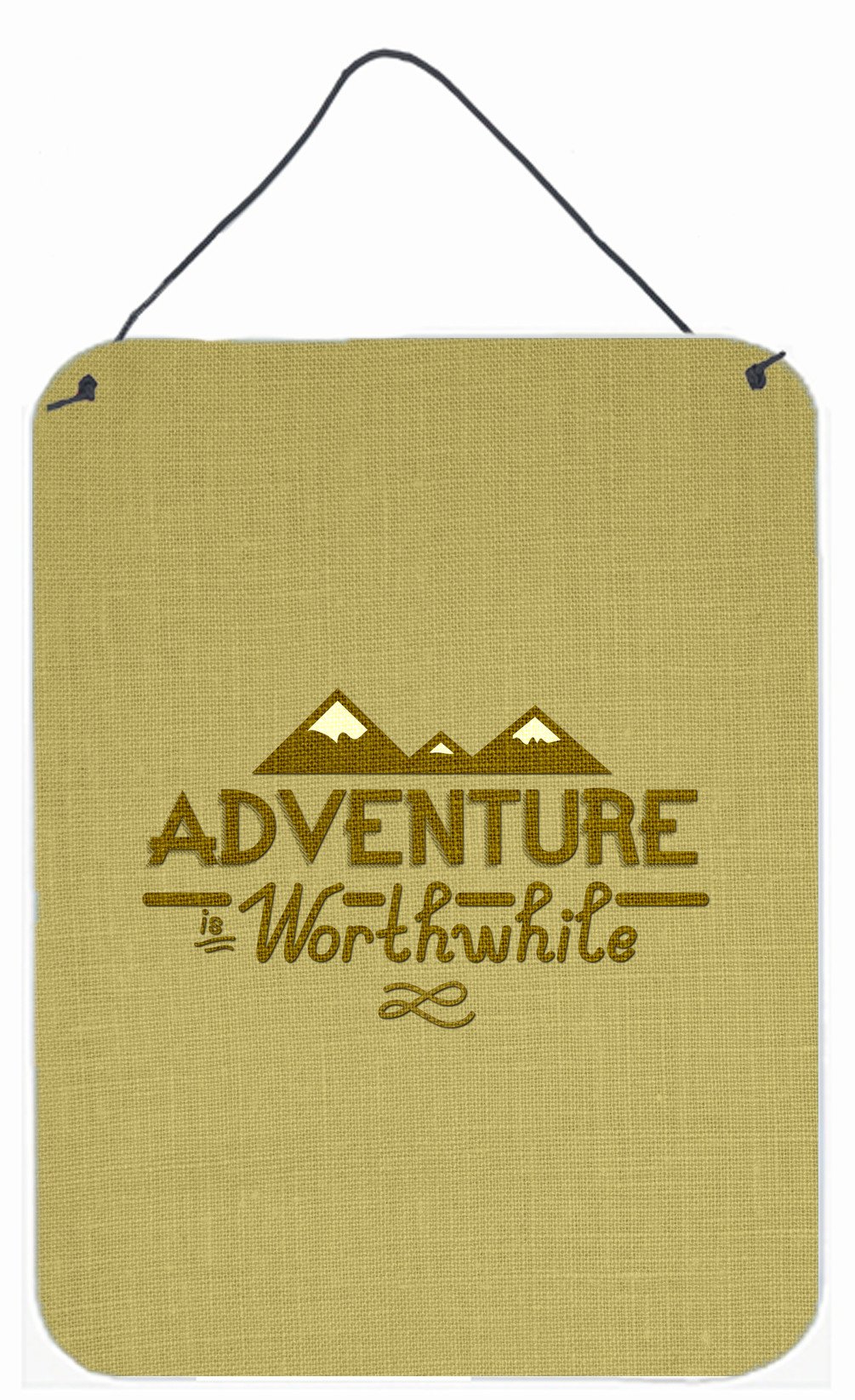 Adventure is Worthwhile Wall or Door Hanging Prints BB5467DS1216 by Caroline&#39;s Treasures
