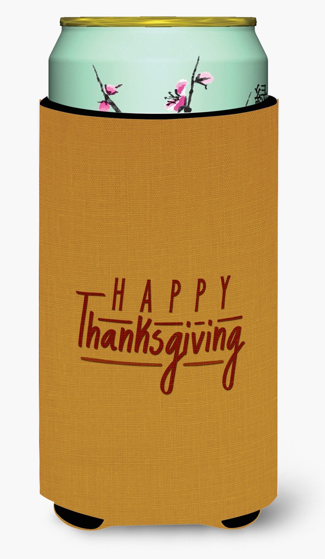 Happy Thanksgiving Tall Boy Beverage Insulator Hugger BB5468TBC by Caroline&#39;s Treasures