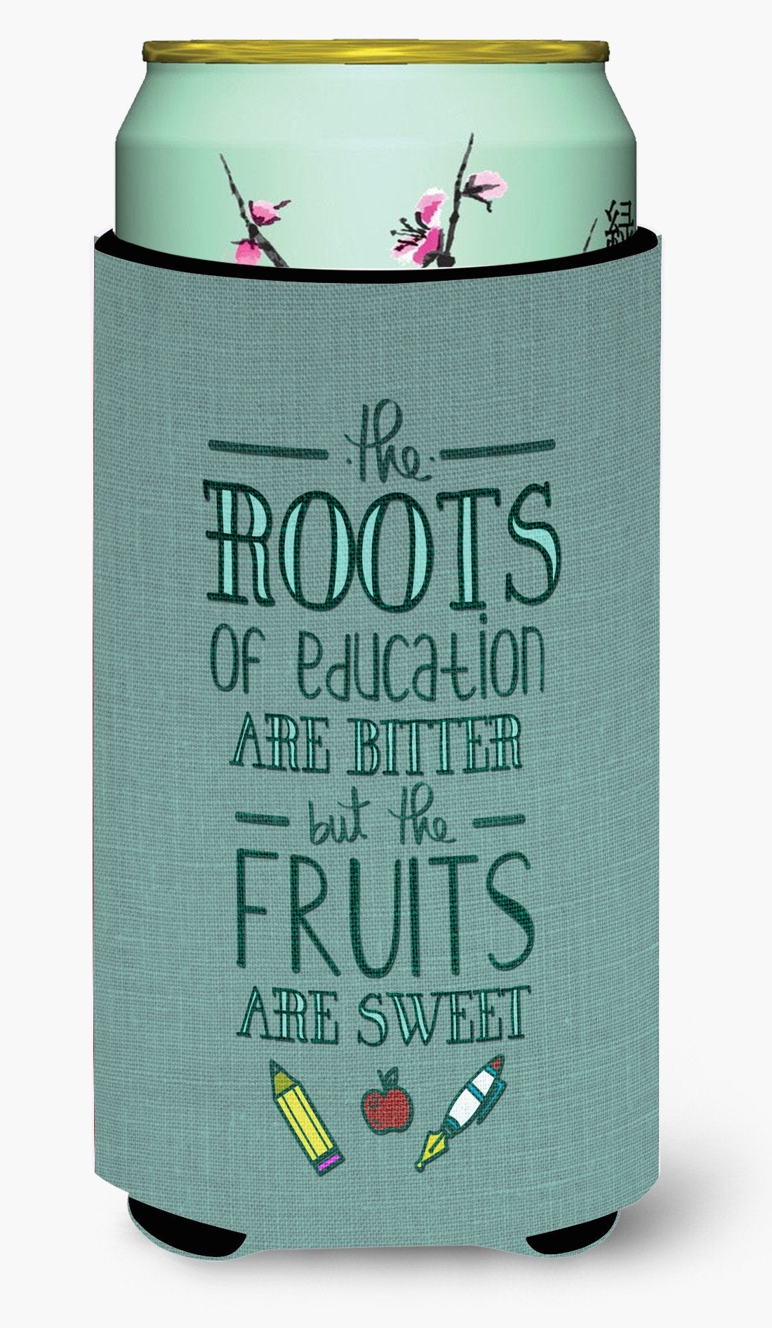 Education Fruits are Sweet Teacher Tall Boy Beverage Insulator Hugger BB5474TBC by Caroline&#39;s Treasures