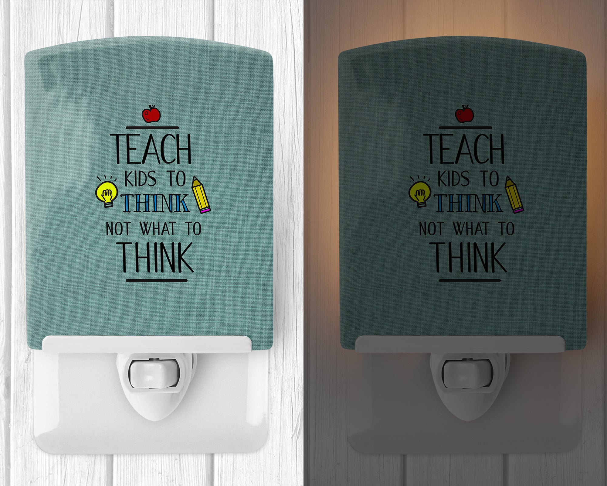 Teach Kis to Think Teacher Ceramic Night Light BB5475CNL - the-store.com