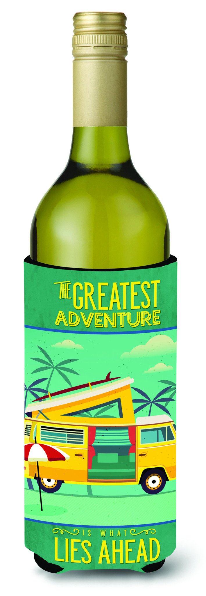 Greatest Adventure Camper Van Wine Bottle Beverge Insulator Hugger BB5477LITERK by Caroline&#39;s Treasures