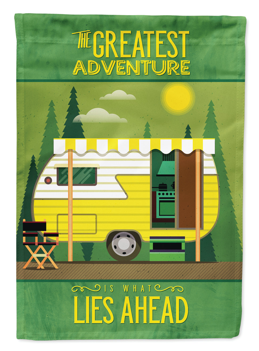 Greatest Adventure Retro Camper Drapeau Jardin Taille BB5478GF