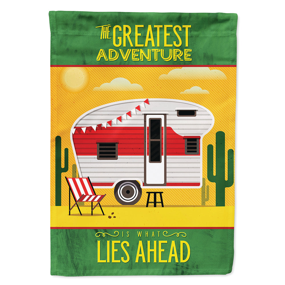 Greatest Adventure Retro Camper Desert Flag Canvas House Size BB5479CHF  the-store.com.
