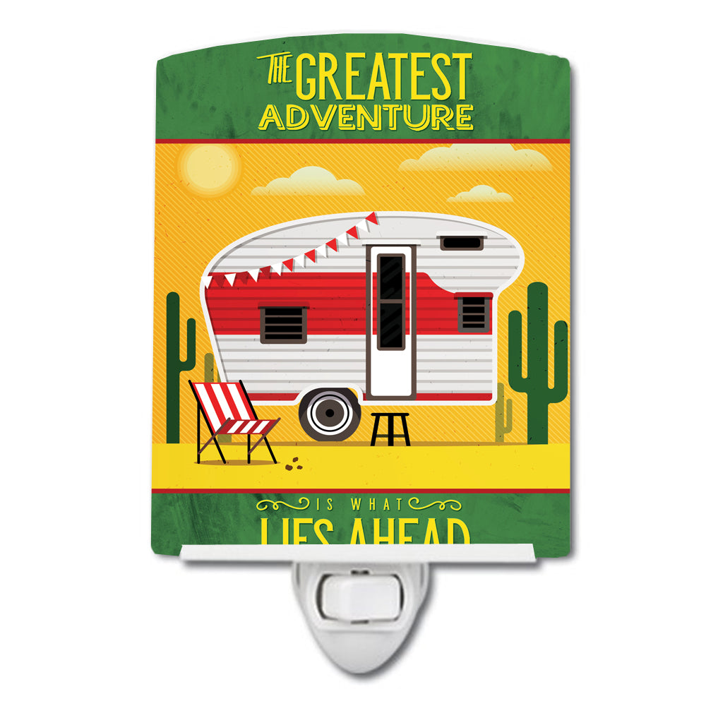 Greatest Adventure Retro Camper Desert Ceramic Night Light BB5479CNL - the-store.com