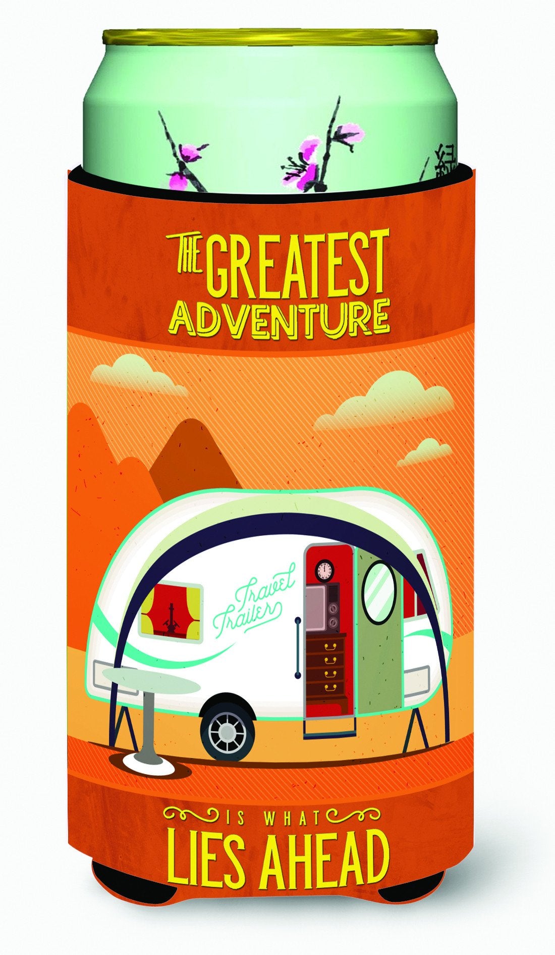 Greatest Adventure New Camper Tall Boy Beverage Insulator Hugger BB5480TBC by Caroline&#39;s Treasures