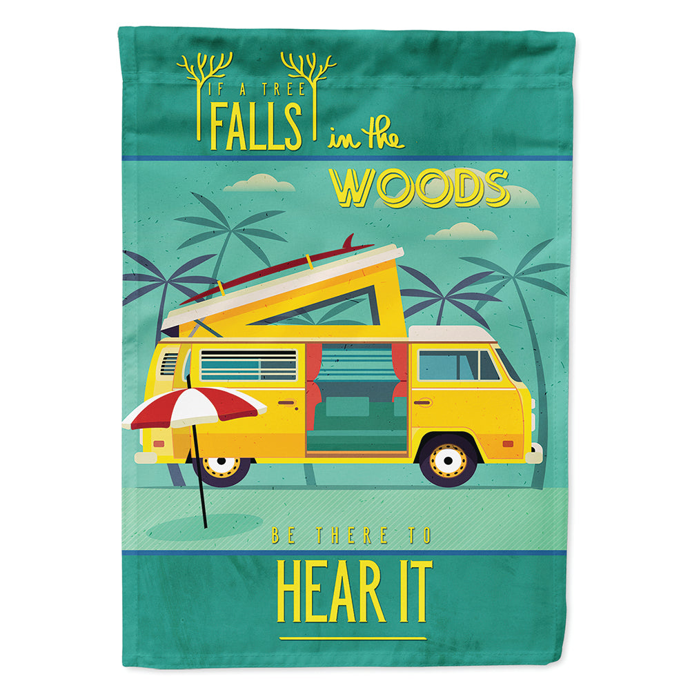 Be in the Woods Camper Van Flag Canvas House Size BB5481CHF