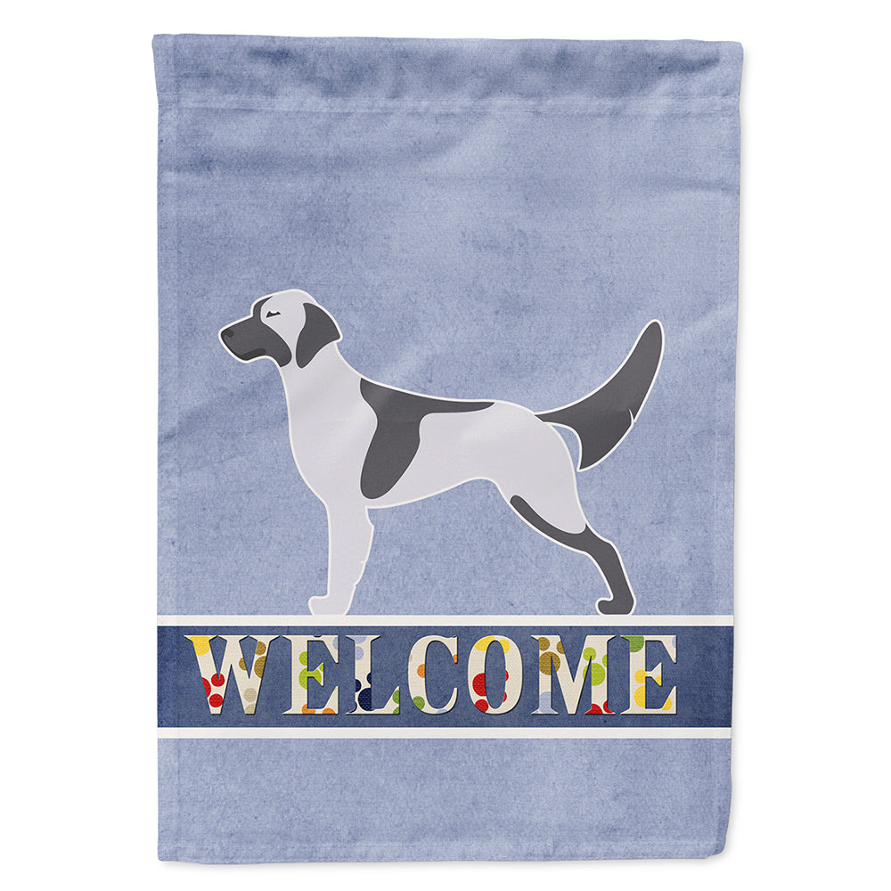 English Setter Welcome Flag Canvas House Size BB5485CHF