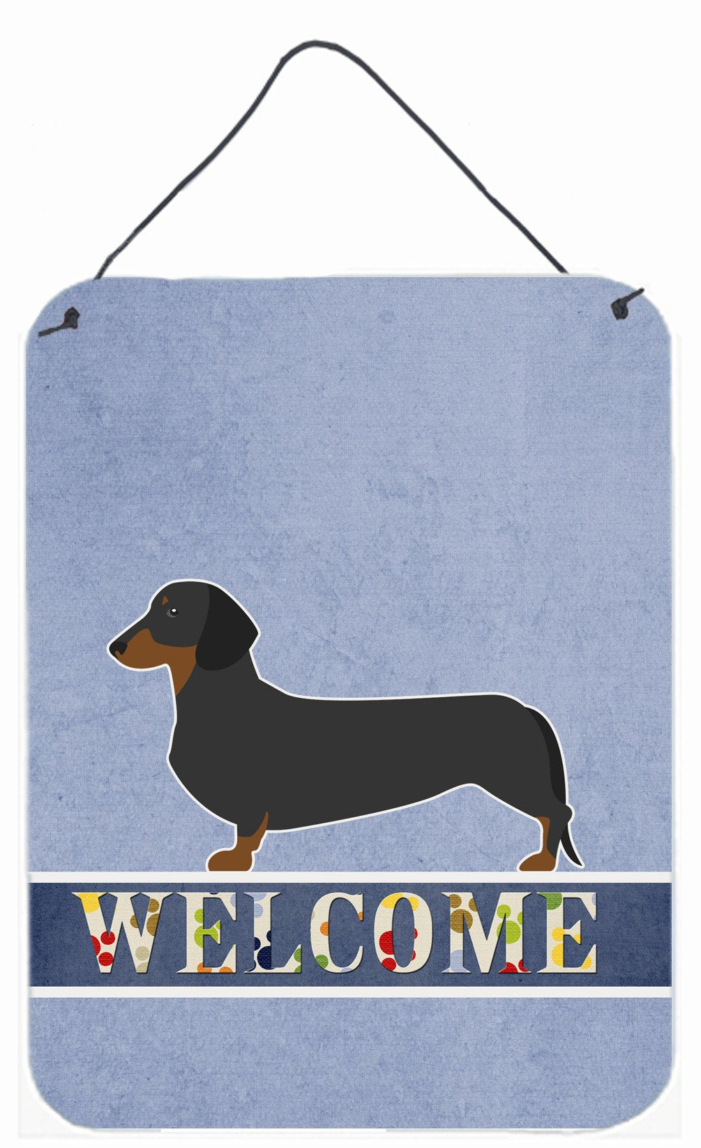 Dachshund Welcome Wall or Door Hanging Prints BB5486DS1216 by Caroline's Treasures