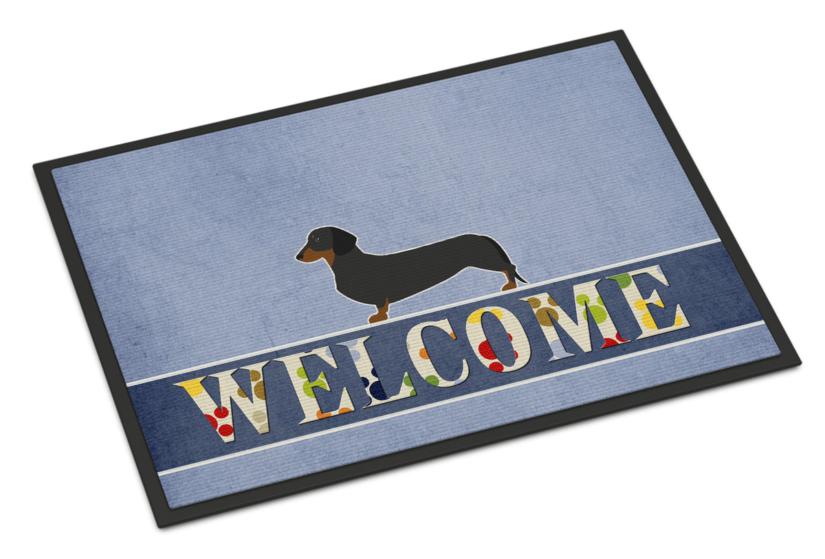 Dachshund Welcome Indoor or Outdoor Mat 18x27 BB5486MAT - the-store.com
