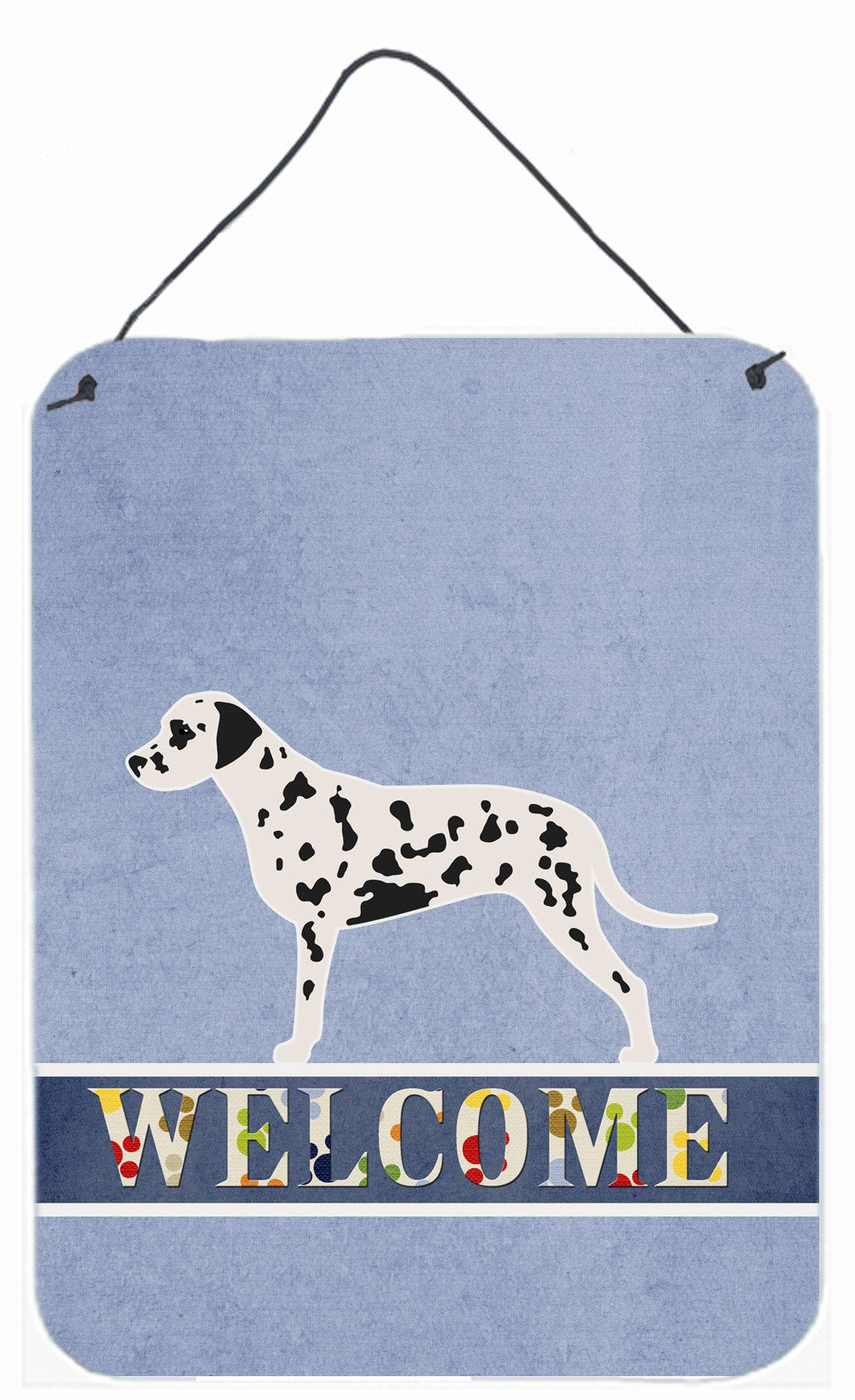 Dalmatian Welcome Wall or Door Hanging Prints BB5487DS1216 by Caroline's Treasures