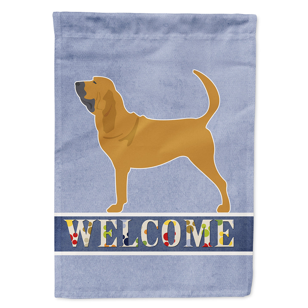 Bloodhound Welcome Flag Canvas House Size BB5488CHF