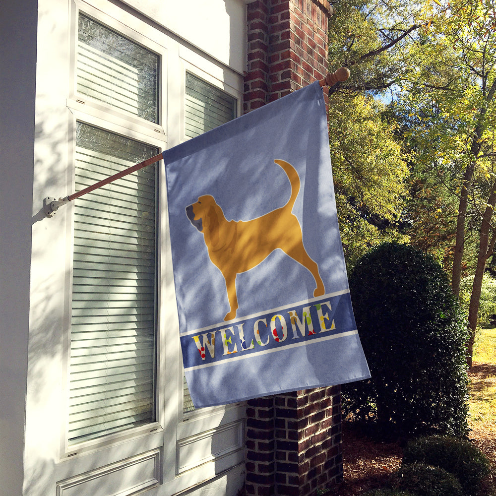 Bloodhound Welcome Flag Canvas House Size BB5488CHF  the-store.com.