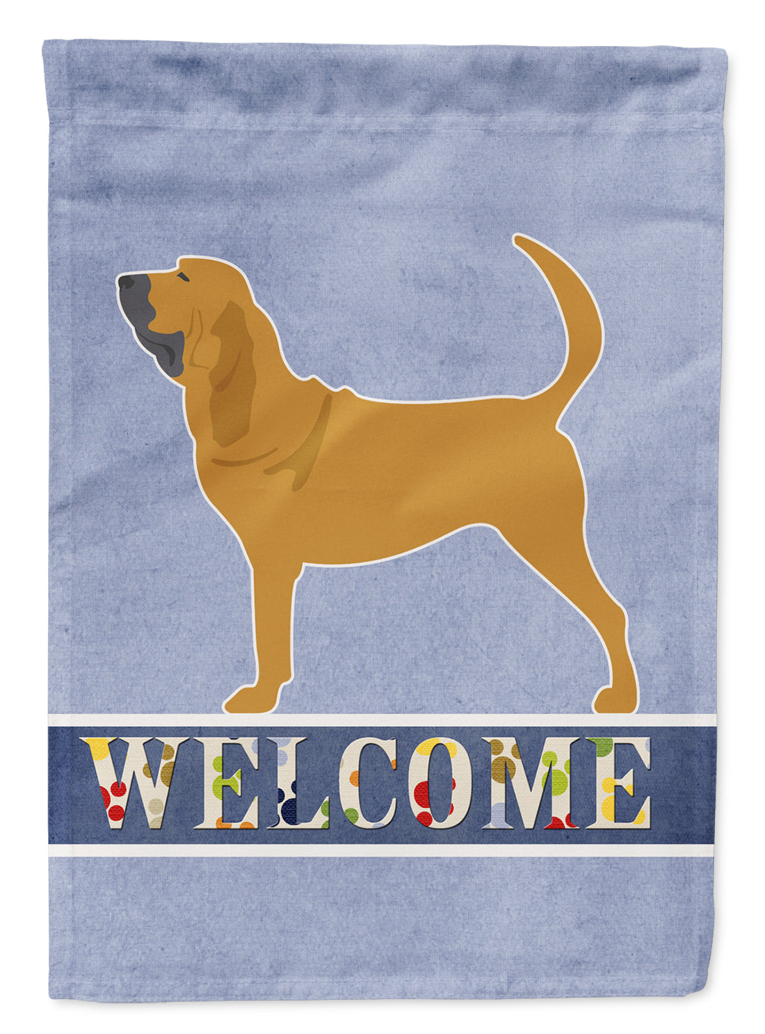 Bloodhound Welcome Flag Garden Size BB5488GF
