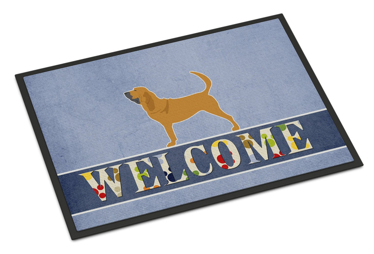 Bloodhound Welcome Indoor or Outdoor Mat 24x36 BB5488JMAT by Caroline&#39;s Treasures