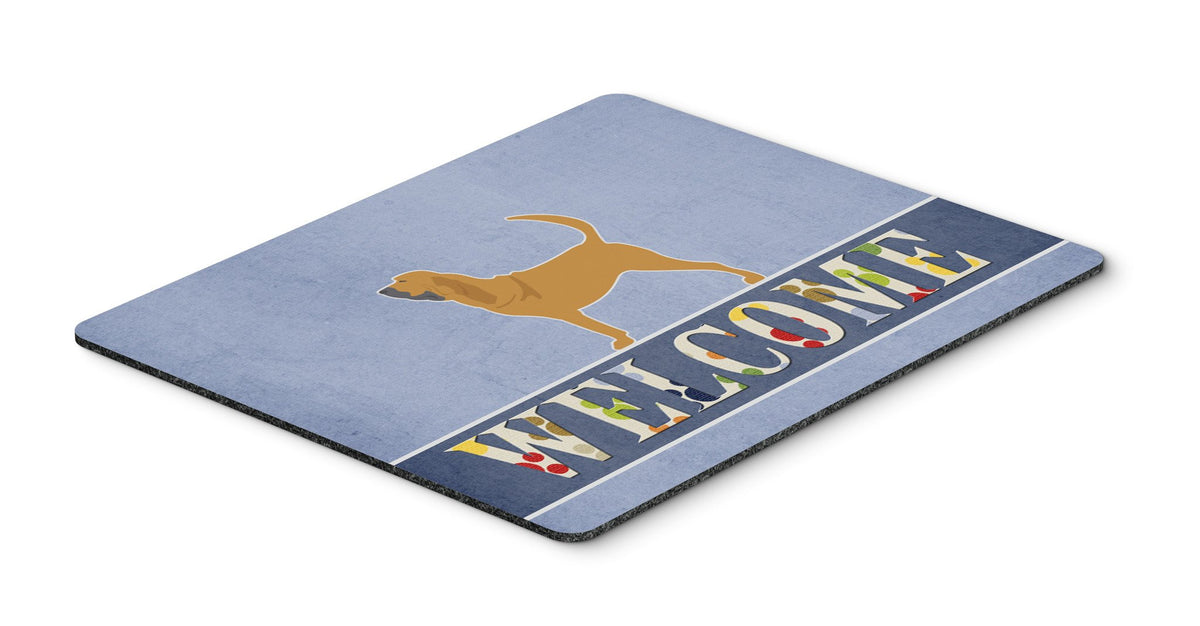 Bloodhound Welcome Mouse Pad, Hot Pad or Trivet BB5488MP by Caroline&#39;s Treasures