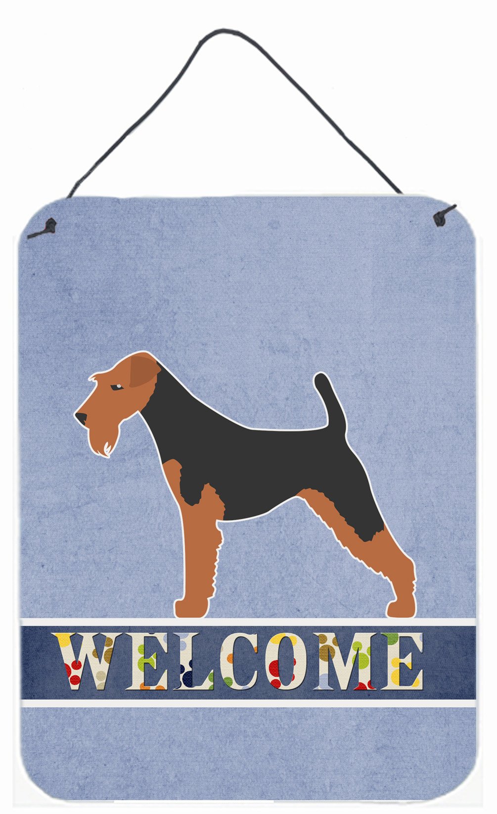 Welsh Terrier Welcome Wall or Door Hanging Prints BB5489DS1216 by Caroline&#39;s Treasures