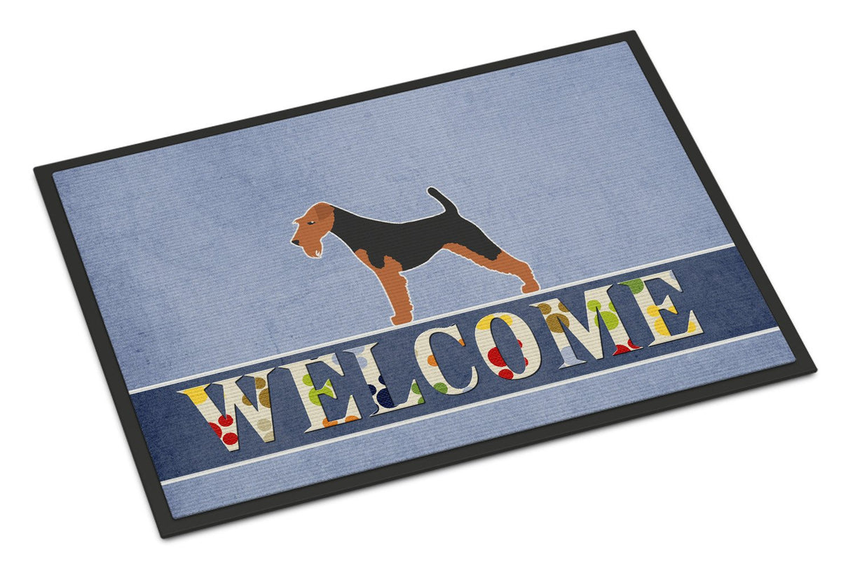 Welsh Terrier Welcome Indoor or Outdoor Mat 24x36 BB5489JMAT by Caroline&#39;s Treasures