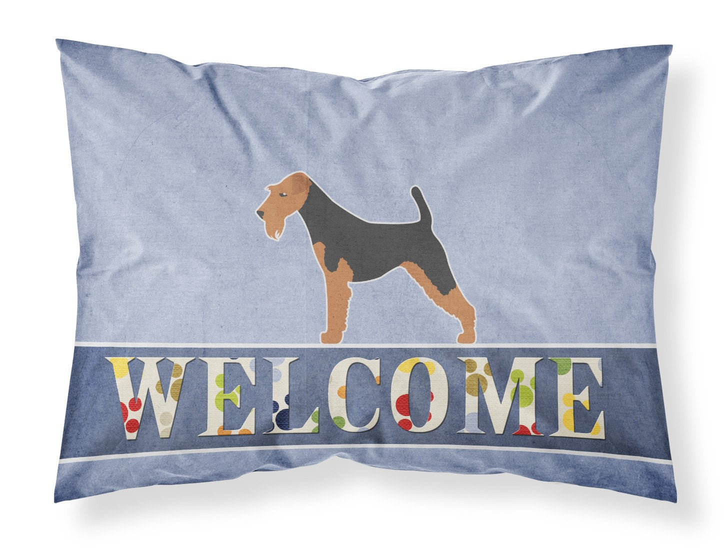 Welsh Terrier Welcome Fabric Standard Pillowcase BB5489PILLOWCASE by Caroline's Treasures