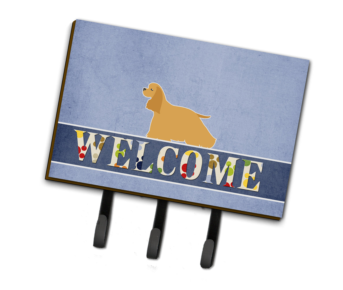 Cocker Spaniel Welcome Leash or Key Holder BB5490TH68  the-store.com.