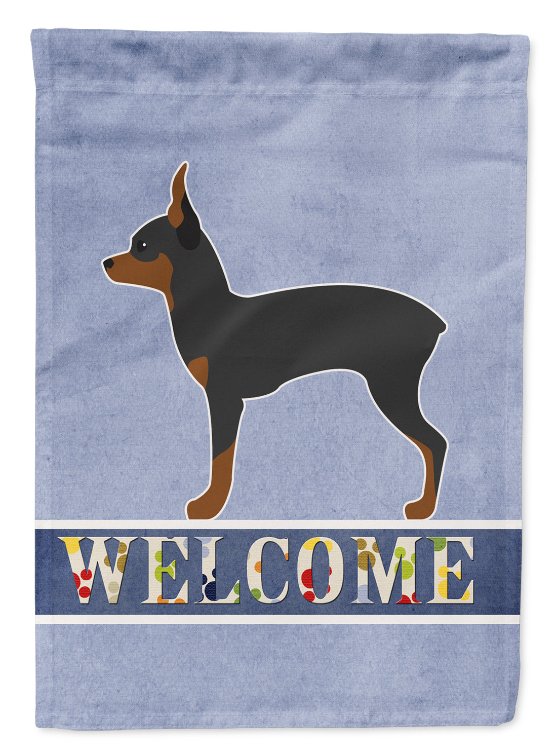 Toy Fox Terrier Welcome Flag Garden Size BB5491GF