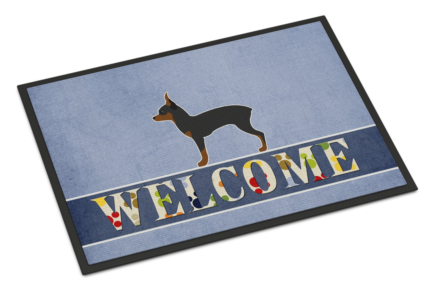 Toy Fox Terrier Welcome Indoor or Outdoor Mat 24x36 BB5491JMAT by Caroline's Treasures