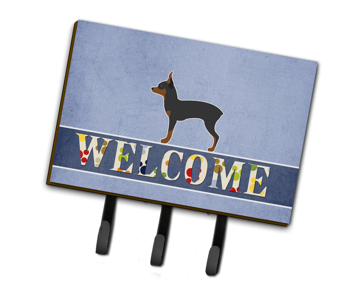Toy Fox Terrier Bienvenue laisse ou porte-clés BB5491TH68
