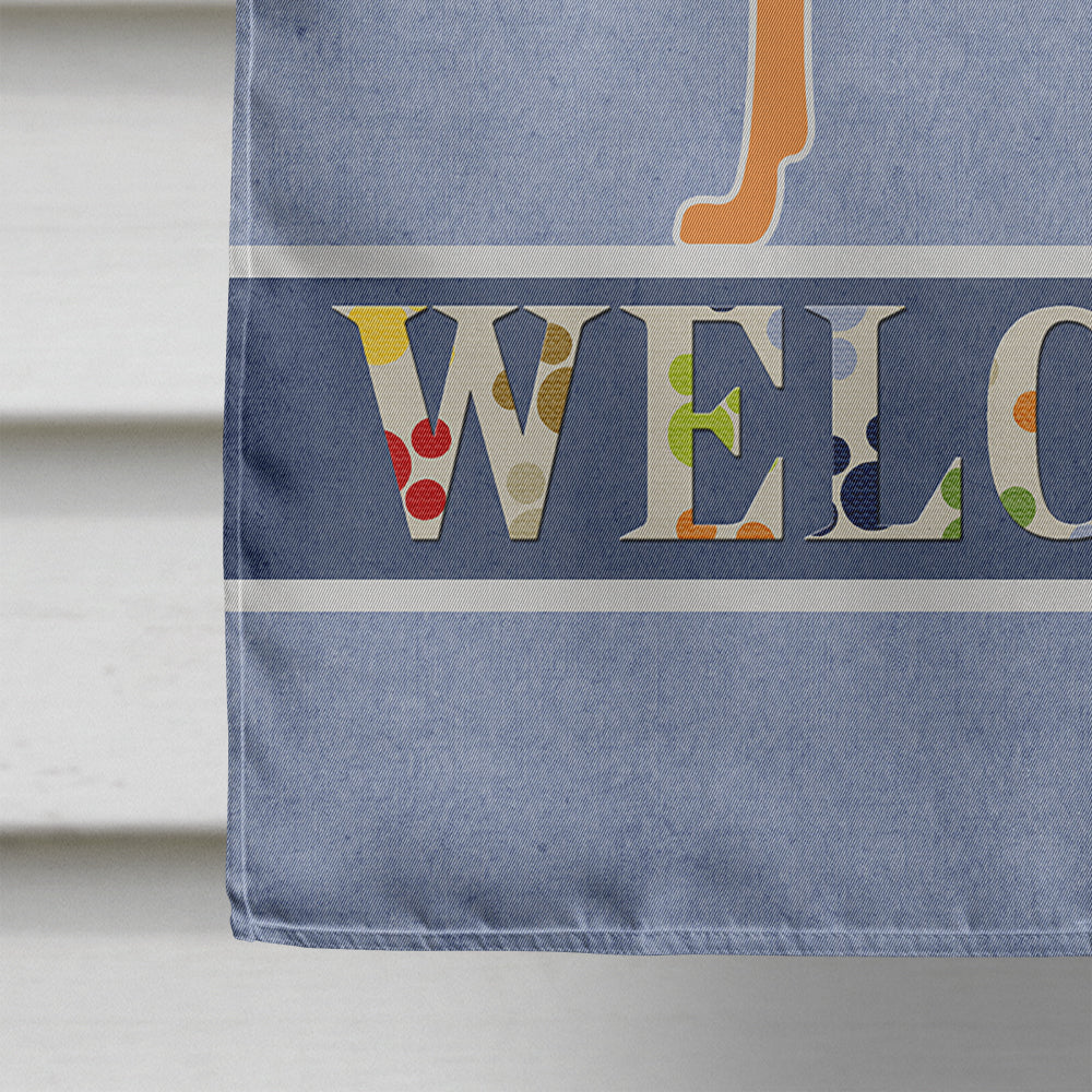 Pharaoh Hound Welcome Flag Canvas House Size BB5492CHF  the-store.com.