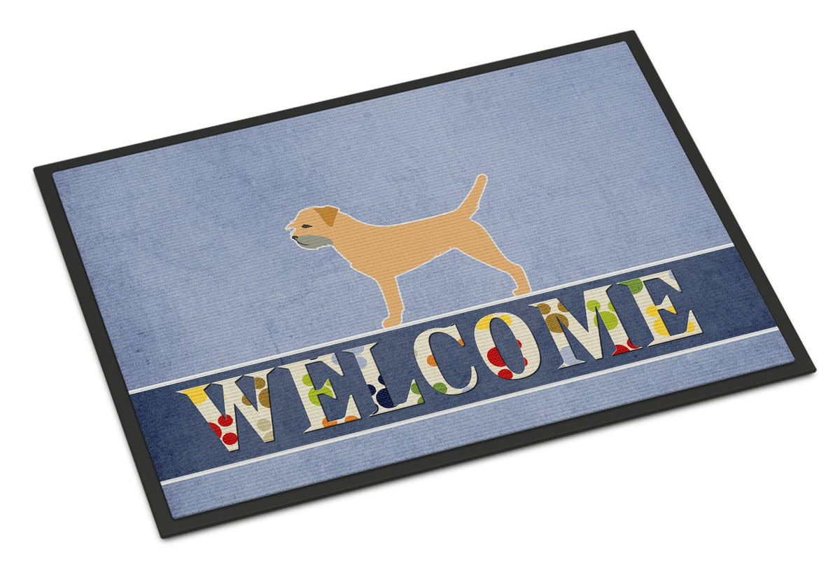 Border Terrier Welcome Indoor or Outdoor Mat 24x36 BB5493JMAT by Caroline&#39;s Treasures