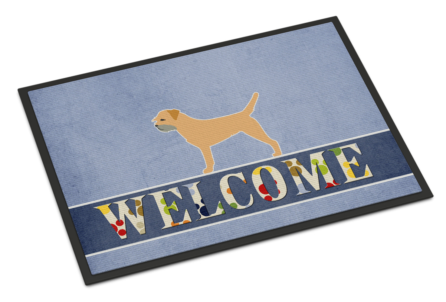 Border Terrier Welcome Indoor or Outdoor Mat 18x27 BB5493MAT - the-store.com