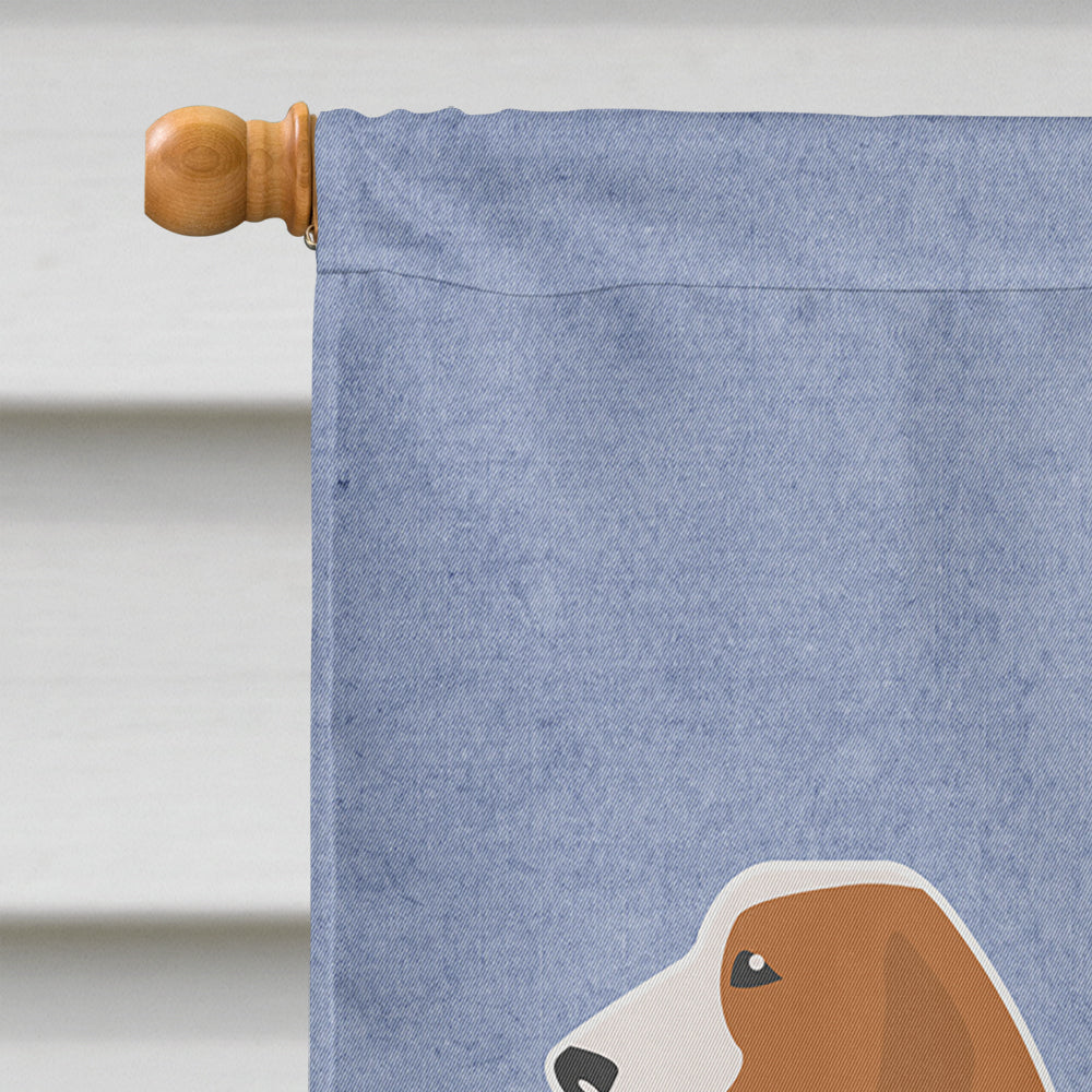 Spanish Hound Welcome Flag Canvas House Size BB5495CHF