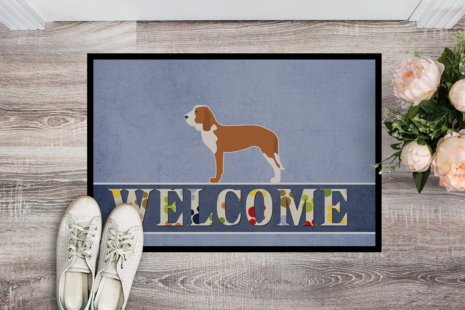Spanish Hound Welcome Indoor or Outdoor Mat 18x27 BB5495MAT - the-store.com