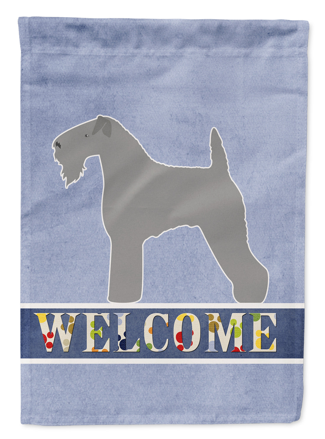 Kerry Blue Terrier Welcome Flag Garden Size BB5496GF  the-store.com.