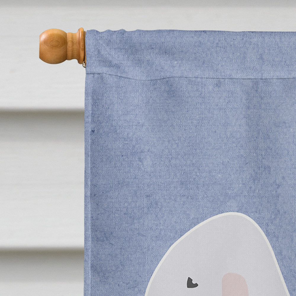 Bedlington Terrier Welcome Flag Canvas House Size BB5498CHF  the-store.com.