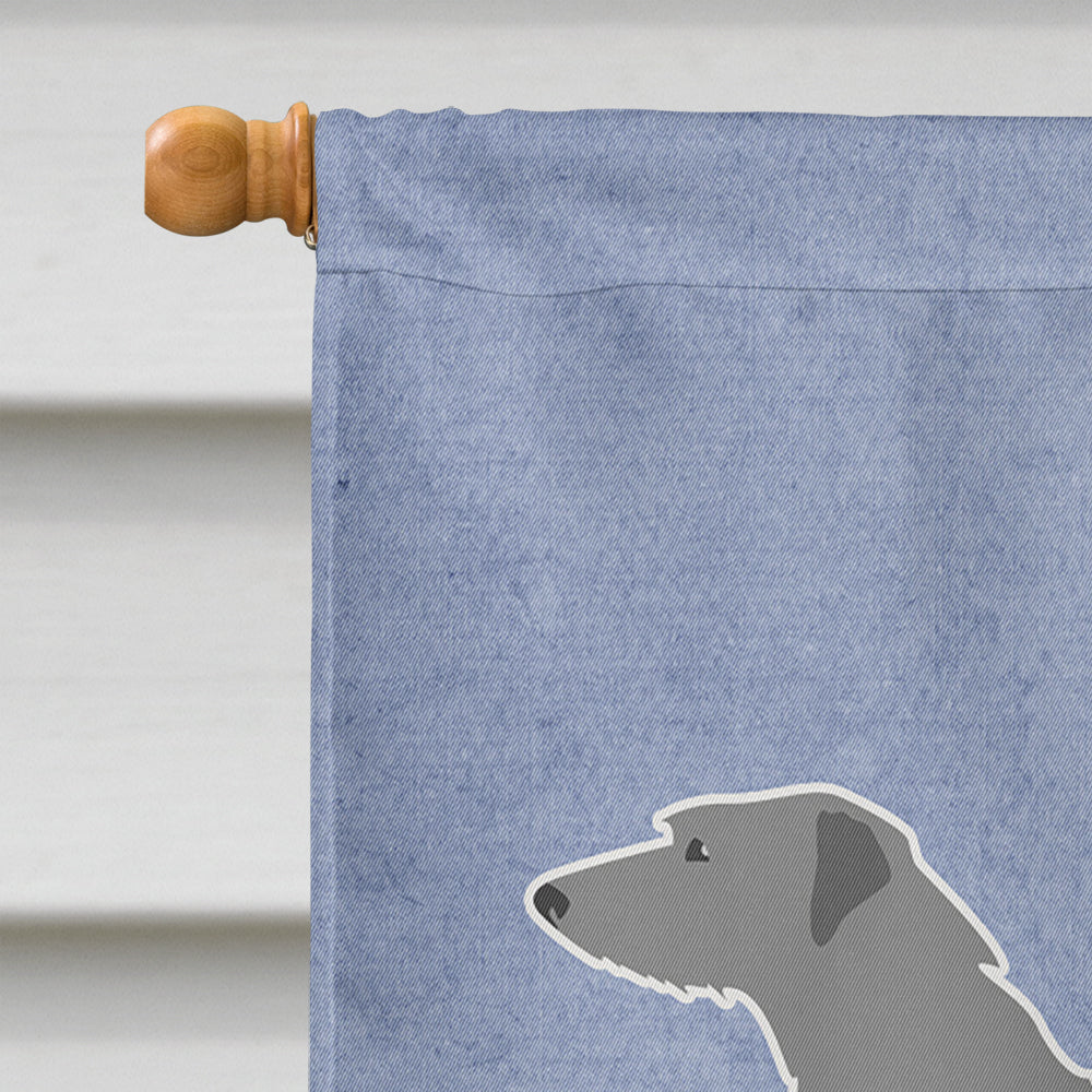 Scottish Deerhound Welcome Flag Canvas House Size BB5500CHF  the-store.com.