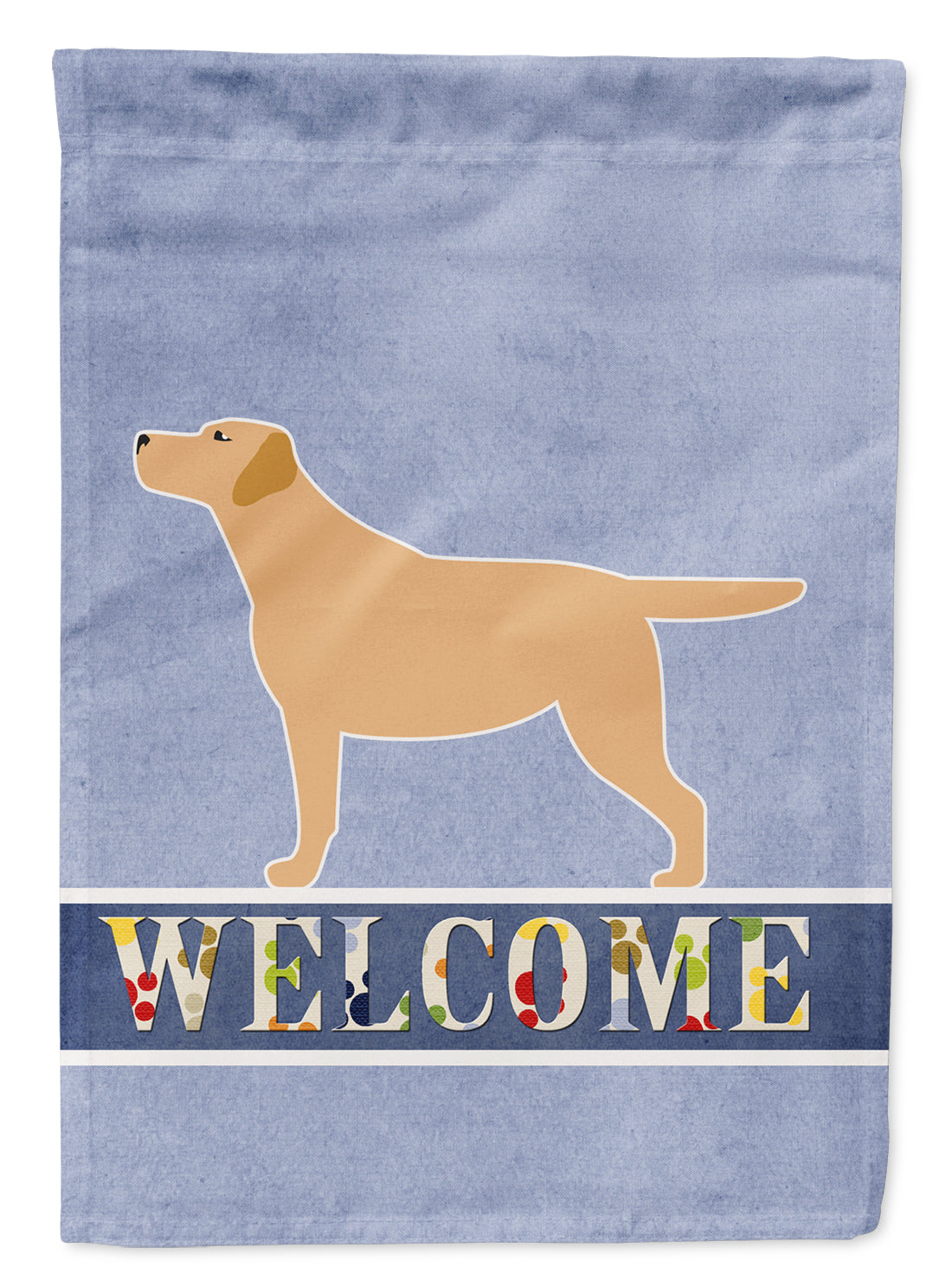 Yellow Labrador Retriever Welcome Flag Garden Size BB5501GF