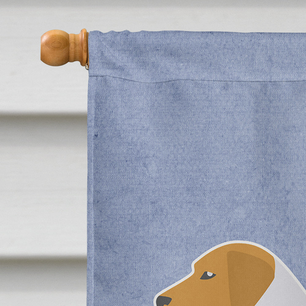 American Foxhound Welcome Flag Canvas House Size BB5502CHF  the-store.com.
