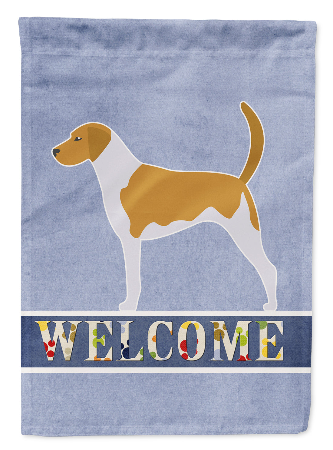 American Foxhound Bienvenue Drapeau Jardin Taille BB5502GF