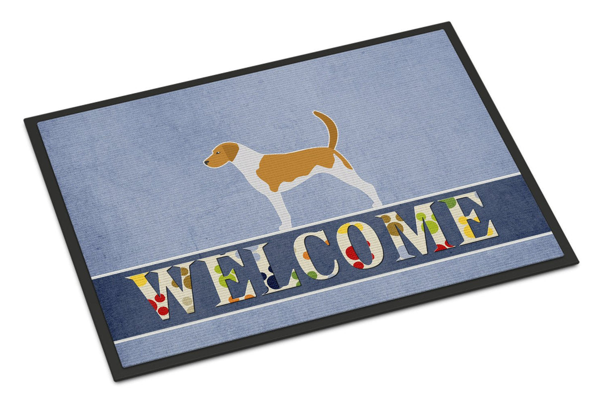 American Foxhound Welcome Indoor or Outdoor Mat 24x36 BB5502JMAT by Caroline&#39;s Treasures