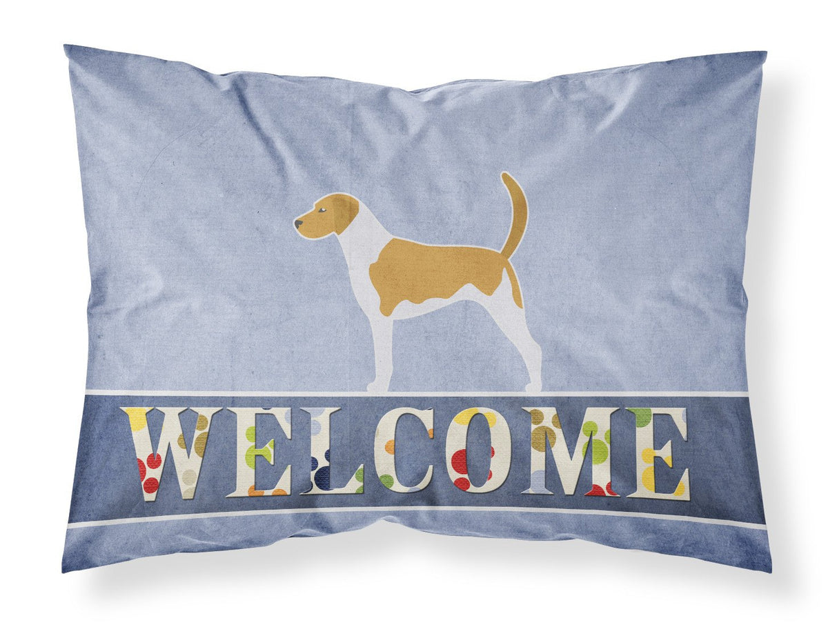 American Foxhound Welcome Fabric Standard Pillowcase BB5502PILLOWCASE by Caroline&#39;s Treasures