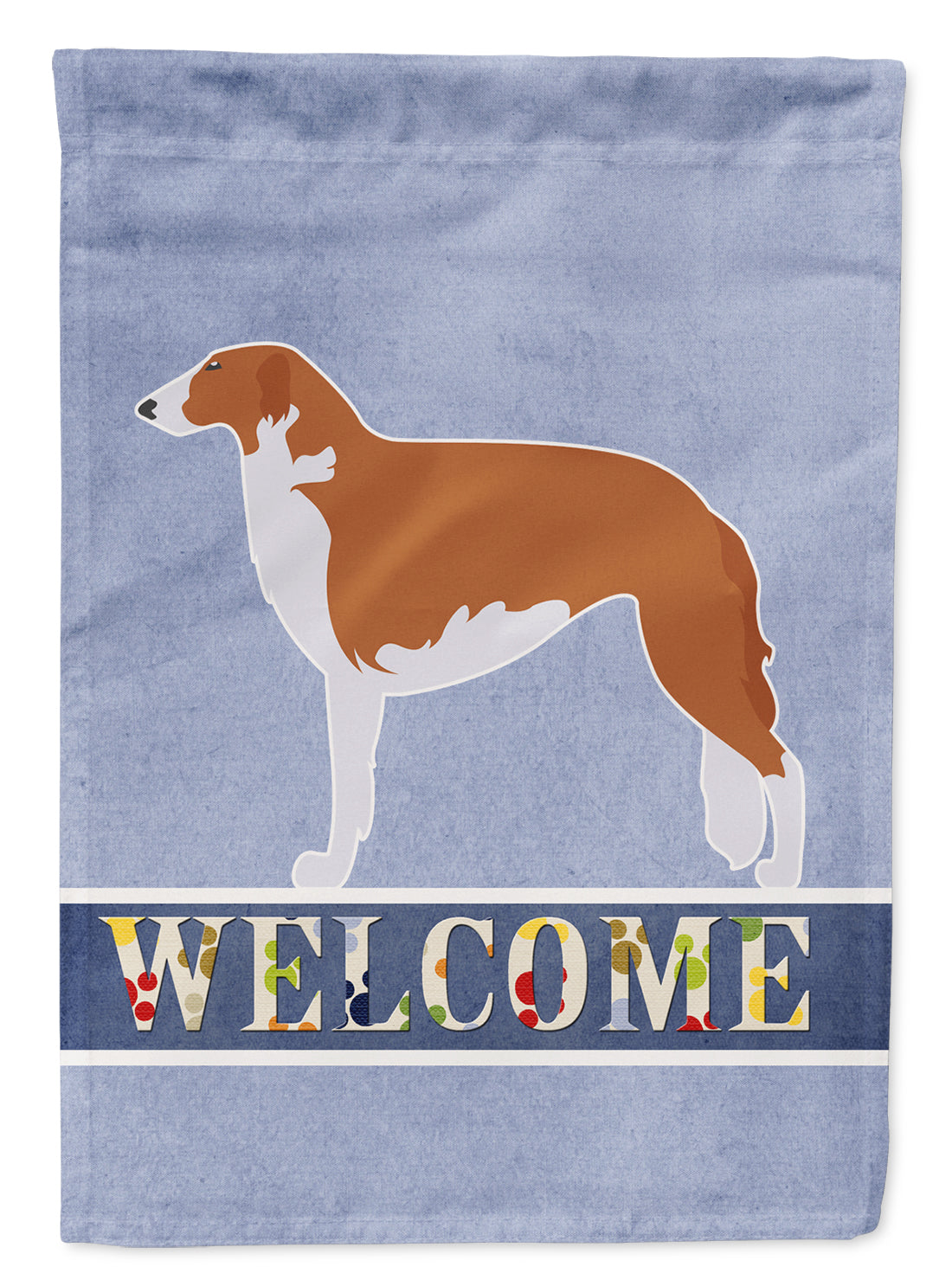 Borzoi Russian Greyhound Welcome Flag Garden Size BB5503GF