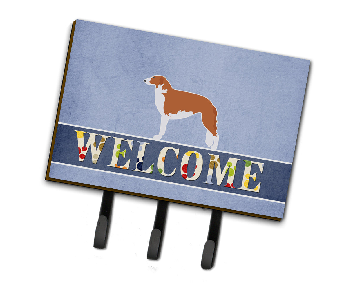 Borzoi Russian Greyhound Welcome Leash or Key Holder BB5503TH68
