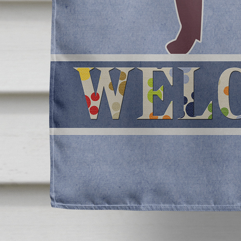 American Water Spaniel Welcome Flag Canvas House Size BB5505CHF