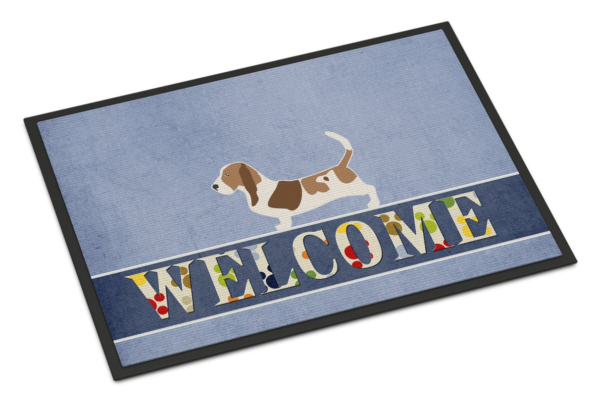 Basset Hound Welcome Indoor or Outdoor Mat 24x36 BB5506JMAT by Caroline&#39;s Treasures