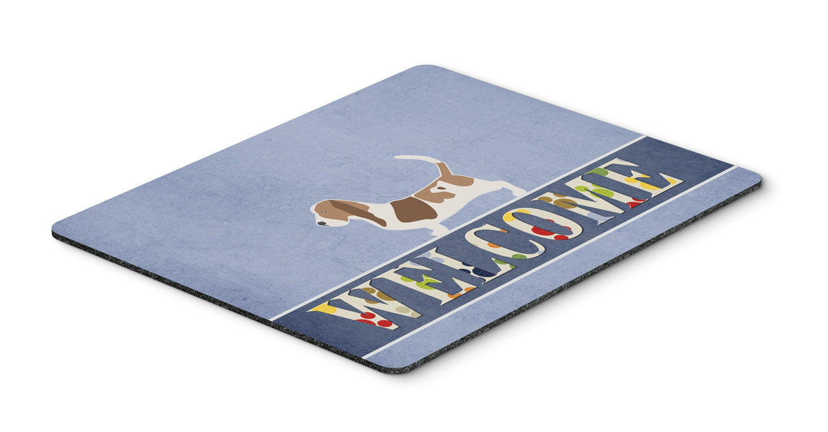 Basset Hound Welcome Mouse Pad, Hot Pad or Trivet BB5506MP by Caroline&#39;s Treasures