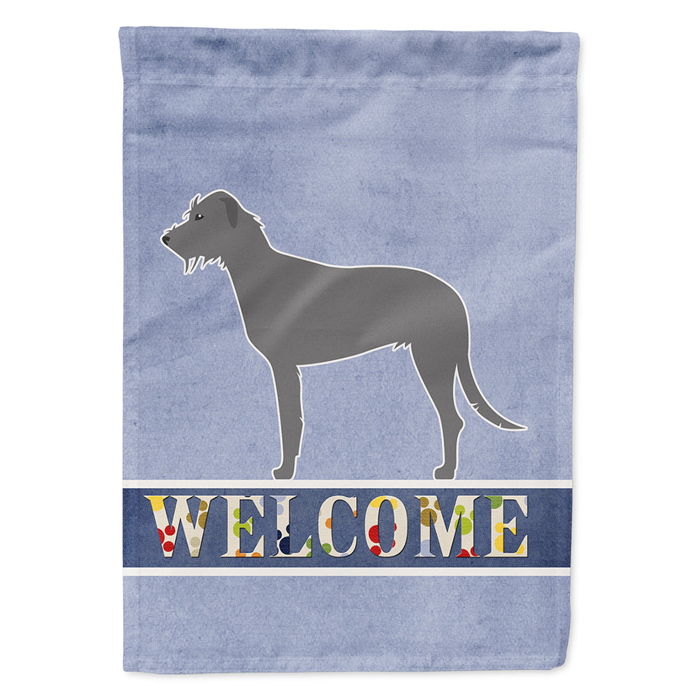 Irish Wolfhound Welcome Flag Canvas House Size BB5507CHF