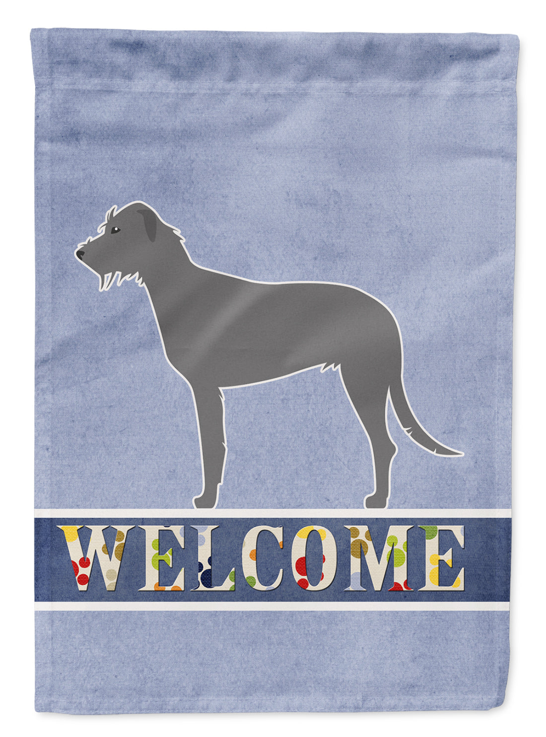 Irish Wolfhound Welcome Flag Garden Size BB5507GF  the-store.com.