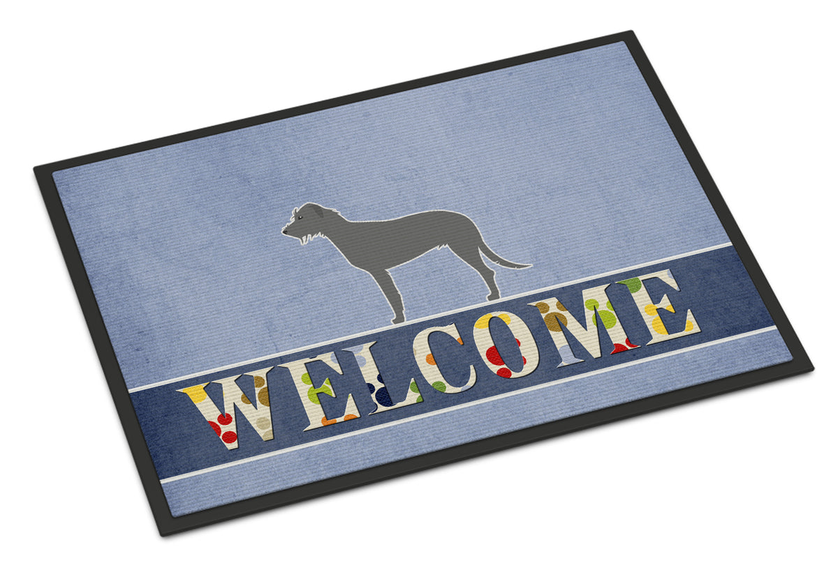 Irish Wolfhound Welcome Indoor or Outdoor Mat 18x27 BB5507MAT - the-store.com
