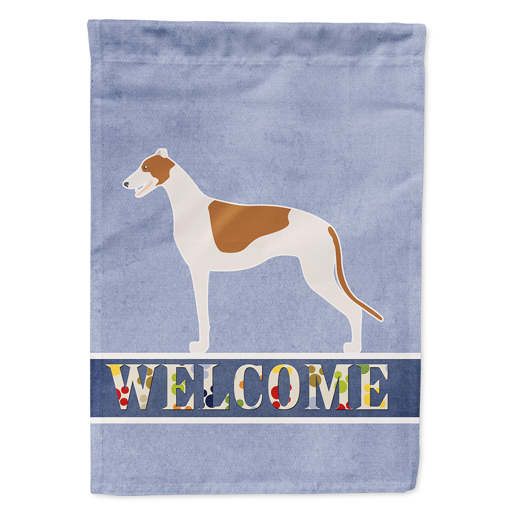 Greyhound Welcome Flag Canvas House Size BB5509CHF