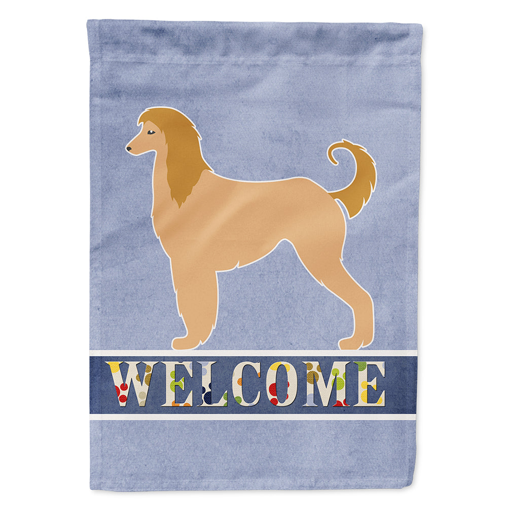 Afghan Hound Welcome Flag Canvas House Size BB5510CHF  the-store.com.