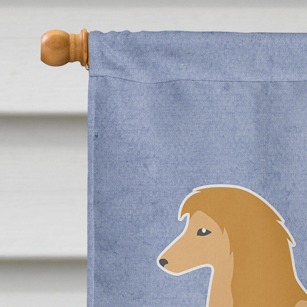 Afghan Hound Welcome Flag Canvas House Size BB5510CHF  the-store.com.